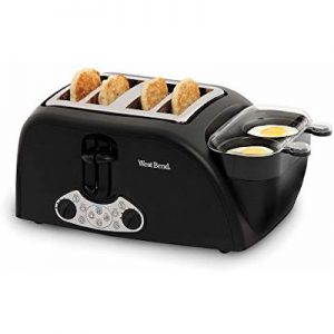 West Bend 2-Slice Breakfast Station Toaster & Egg Cooker