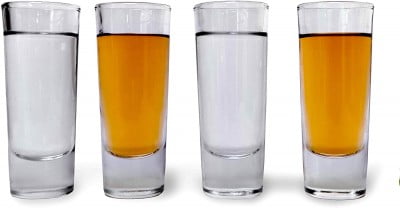 a pack of 4 tall shot glasses